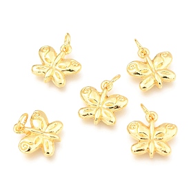 Alloy Charms, Long-Lasting Plated, with Jump Ring, Butterfly