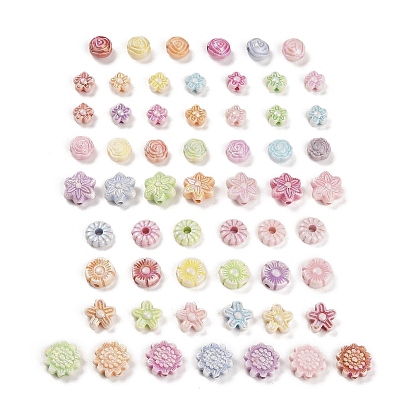 Пластиковые бусины, ремесло бусы, цветок