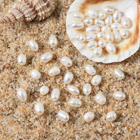 10 шт. бусин из натурального культивированного пресноводного жемчуга класса АА, рис