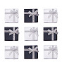 Cardboard Box Ring Boxes, with Bowknot, Square