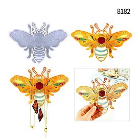 Bee DIY Food Grade Silicone Jewelry Holder Wall Hanging Molds, Resin Casting Molds, For UV Resin, Epoxy Resin Jewelry Making