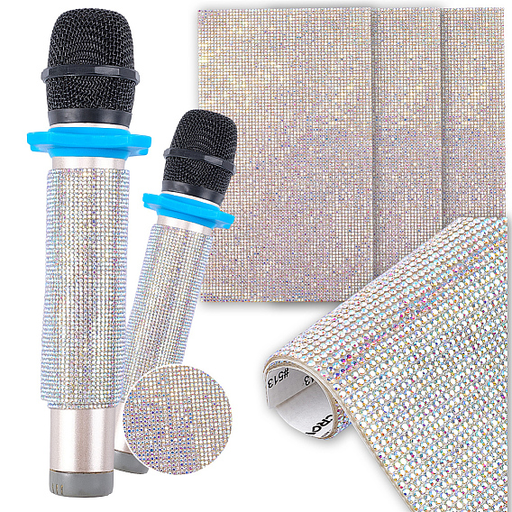 Наклейки со стразами, прямоугольные