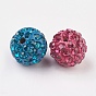 Pave Disco Ball Beads, Polymer Clay Rhinestone Beads, Round