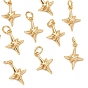 SHEGRACE Brass Charms, Star Charms, Cadmium Free & Nickel Free & Lead Free