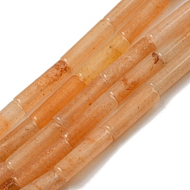 Natural Orange Aventurine Beads Strands, Column