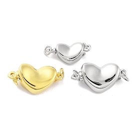 925 Sterling Silver Box Clasps, Heart