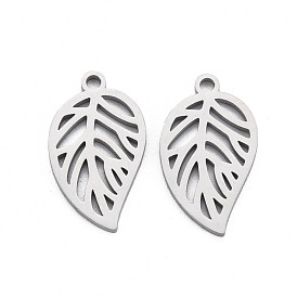 Pendentifs en acier inoxydable, Coupe au laser, feuille