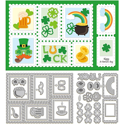 День святого патрика трафареты для резки углеродистой стали, для diy scrapbooking, Фотоальбом, декоративная бумага для тиснения, цвет нержавеющей стали