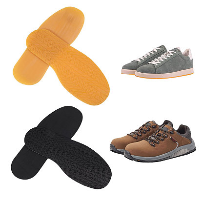 2 пары 2 цвета противоскользящие резиновые туфли подошва каблук, износостойкая подошва с рельефным рисунком для ремонта ботинок, кожаные ботинки