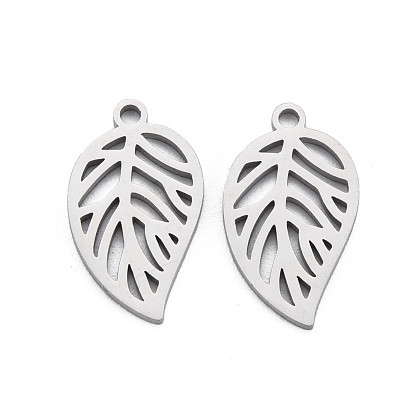 Pendentifs en acier inoxydable, Coupe au laser, feuille