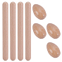 4Pcs Wood Egg Shakers, Musical Instrument, with 4 Pairs Wood Rhythm Sticks
