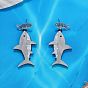 Акриловые болтаться серьги стержня, акула