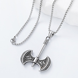 Хип-хоп уличный стиль 304 цепочка-подвеска в виде топора из нержавеющей стали для мужчин