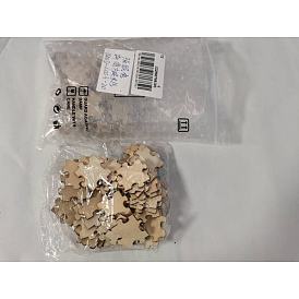 100pcs Holz Cabochons, Puzzle