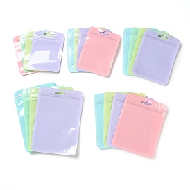 Rectangle Plastic Zip Lock Gift Bags, with Transparence Windows Resealable Bags