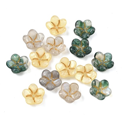 Колпачок для акриловой эмали, 5-лепестков цветка, с блеском порошок