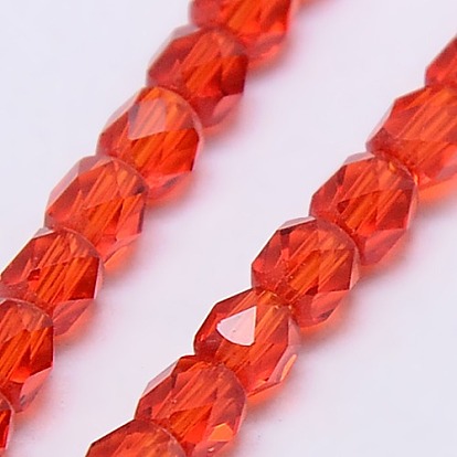 Glass Bead Strands, Faceted, Oval