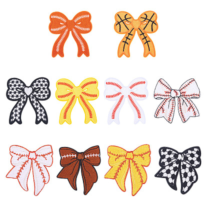 Полиэстер компьютеризированная вышивка ткань утюгом / пришить заплатки, аксессуары для костюма, аппликация, бантом