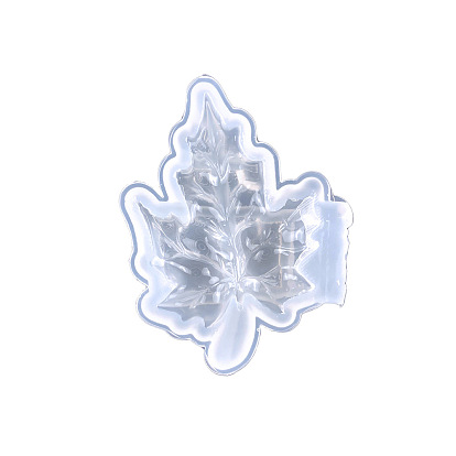 DIY Autumn Maple Leaf Display Decoration Silicone Molds, Resin Casting Molds, for UV Resin, Epoxy Resin Craft Making