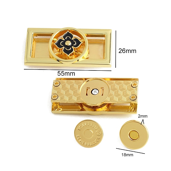 Alloy Bag Buckle Locks, Purse Making Supplies