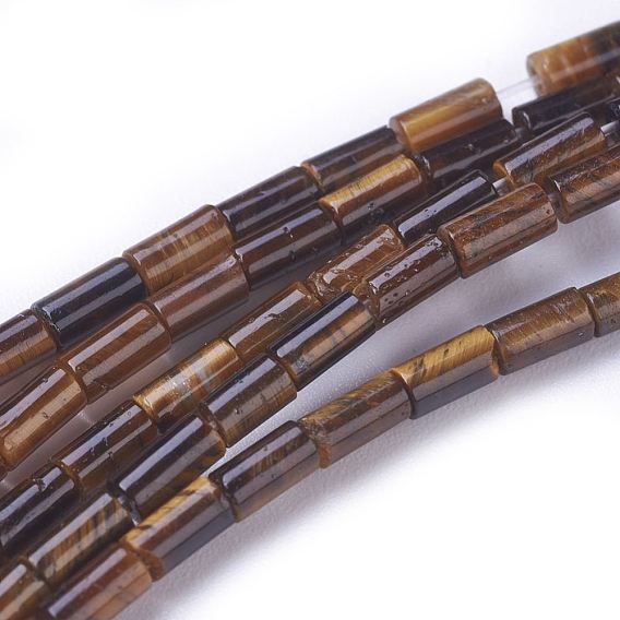 Природных тигровый глаз бисер нитей, колонка