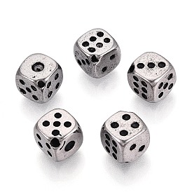 304 из нержавеющей стали бусы, игральная кость