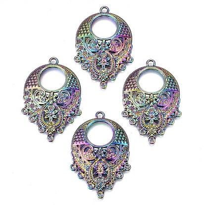 Liens de composant de lustre en alliage plaqué, sans cadmium et sans plomb, fleur