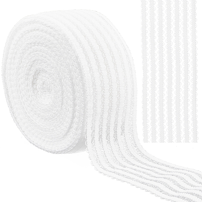 10m трикотажная леска нейлоновая эластичная кружевная отделка, Эластичная кружевная лента S-образной формы для шитья украшений