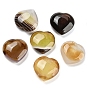 Natural Agate Heart Palm Stones, Dyed & Heated, for Energy Balancing Meditation