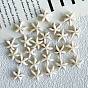 Plastic Beads, for Jewelry Making, Floral White