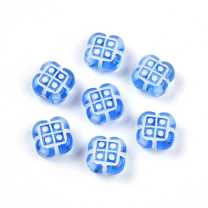 Прозрачные акриловые бусины, квадратный