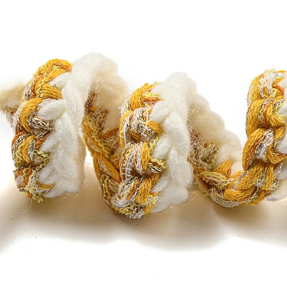Two Tone Polyester Crochet Lace Trim, Knitted Decor Trimming for Clothes Bridal Dress