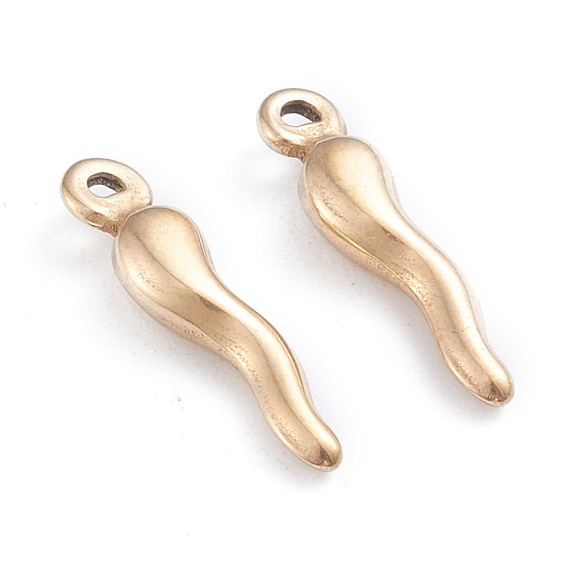 Ионное покрытие (ip) 304 подвески из нержавеющей стали, рог изобилия / итальянский рог корничелло