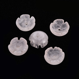 Natural Rose Quartz Beads, Flower