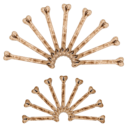 20 шт. 2 стили украшения для витрины из смоляной кости, Хэллоуин украшения