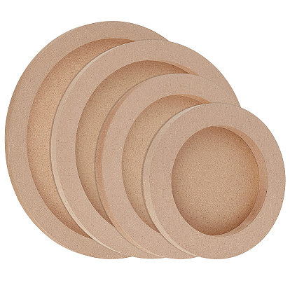MDF Round Clay Photo Frames, DIY Photo Frame Craft Educational Boys and Girls Decor