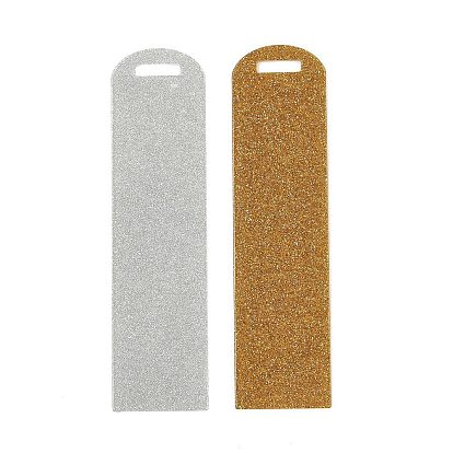 Акриловые большие подвески, с блеском порошок, прямоугольные