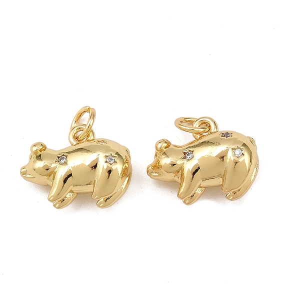 Латуни циркония кубической подвески, с целью перехода в кольце, свинья прелести, без свинца и без кадмия, долговечный, стойки покрытие, свинья
