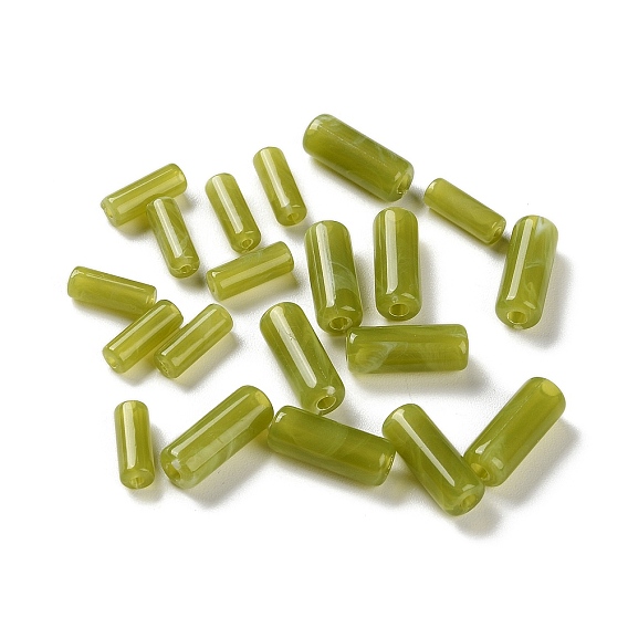 Бусины из смолы с имитацией драгоценных камней, колонка