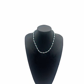 French Retro Plastic Beaded Necklaces for Women