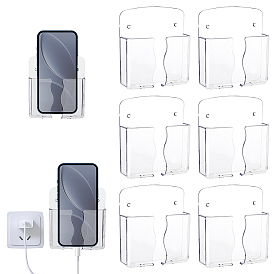 Пластиковые держатели для мобильных телефонов, прямоугольные, с железом, золотые