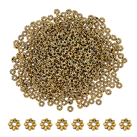 600шт. бусины-разделители в виде цветка из сплава в тибетском стиле, без кадмия и без свинца