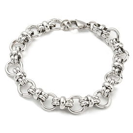 304 Stainless Steel Ring Link Chain Bracelet
