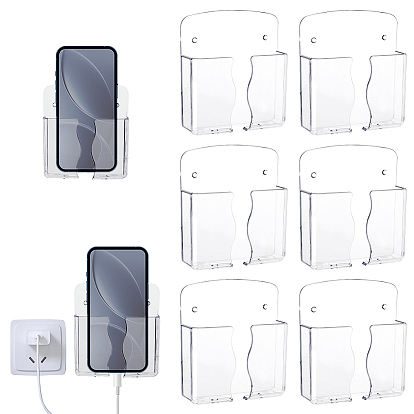 Пластиковые держатели для мобильных телефонов, прямоугольные, с железом, золотые