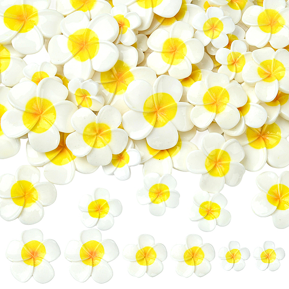 3 стили пластиковые кабошоны, цветок