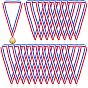 40 шт. полиэстеровые ремни для медалей, ленты на шею, шнурки для медалей, Сплав с застежками