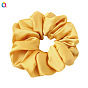 Vintage French Retro Bow Hairband - Solid Color Satin Hair Tie