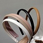Однотонные ленты для волос из искусственной кожи, для женщин девушек
