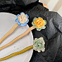 Vintage-style Camellia Hairpin for Elegant Updos and Traditional Chinese Hairstyles
