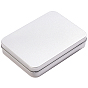 Boîtes de rangement en fer-blanc avec couvercles, coffrets cadeaux en métal, rectangle
